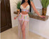 Sexy Crochet Tassel Two Piece Skirt Set Beach